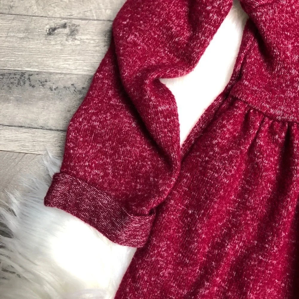 Carter’s Burgundy Cozy Viscose Long Sleeve Dress